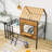Mcenroe Twin Size Metal House Loft Bed-1219424525