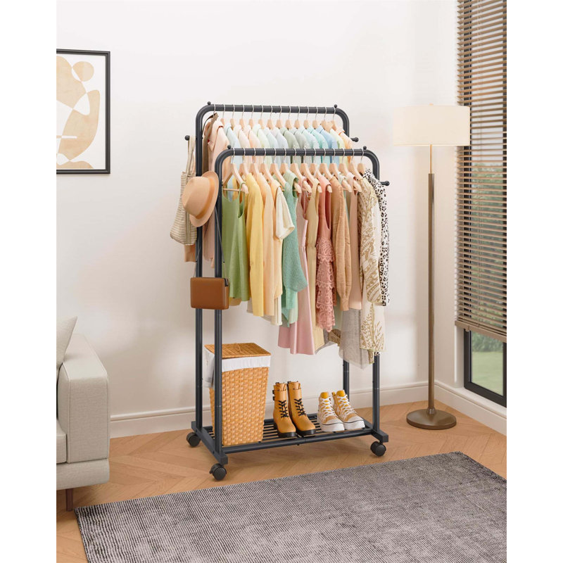 Bonville 83cm Rolling Clothing Rack, Black
