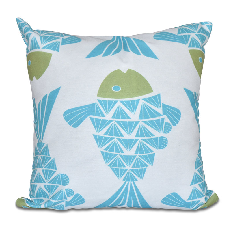 Housse et insert de coussin de plage Beach, H 18 po x l 18 po, Turquoise