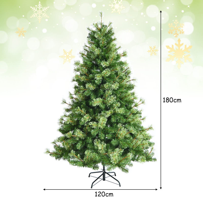 Green Christmas Tree 180 Cm With Metal Stand