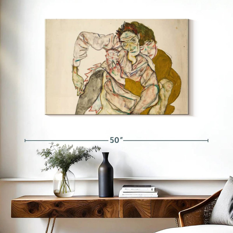 Couple de Hardie assis, H 26 po x l 39 po