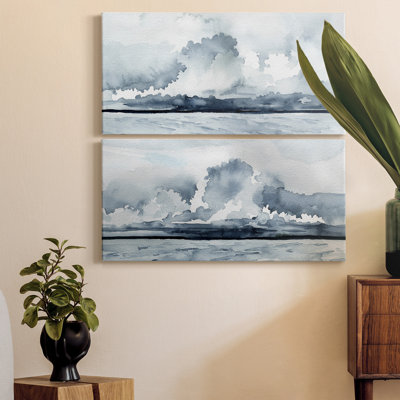 " Passing Rain Storm I " 2 - Pieces Painting Print