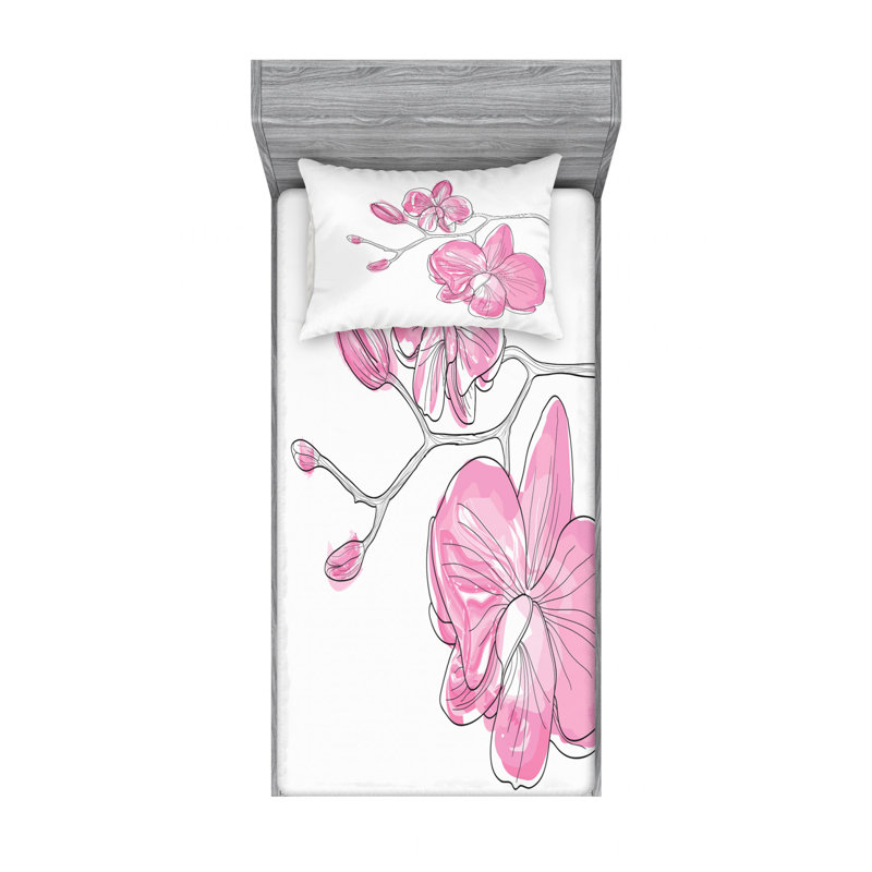Microfiber Sheet Set, Twin Sheet Set + Fitted Sheet + 1 Pillowcase
