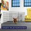 8 Panel Dog Playpen with Door-653266017
