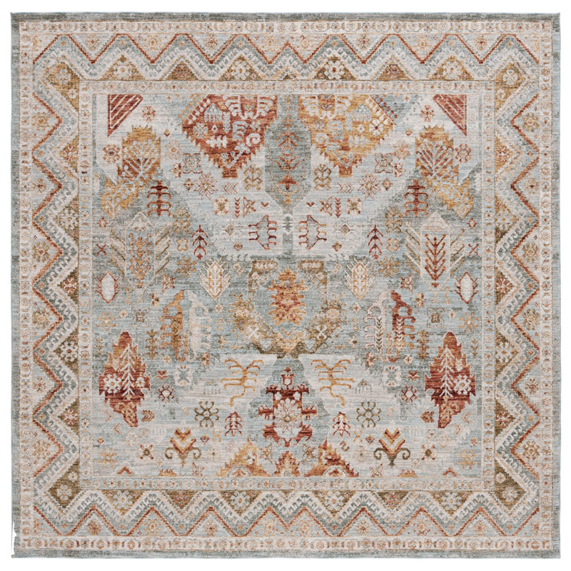 Xanthi Performance Southwestern Rug, Square 6'7"