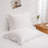 White Pillowcases Standard, Cute 20x26inch Pillowshams Set of 2, Solid Ruffled Fringe Pillow Cover, White Pillowcases 2 Pack-123025740-123025760