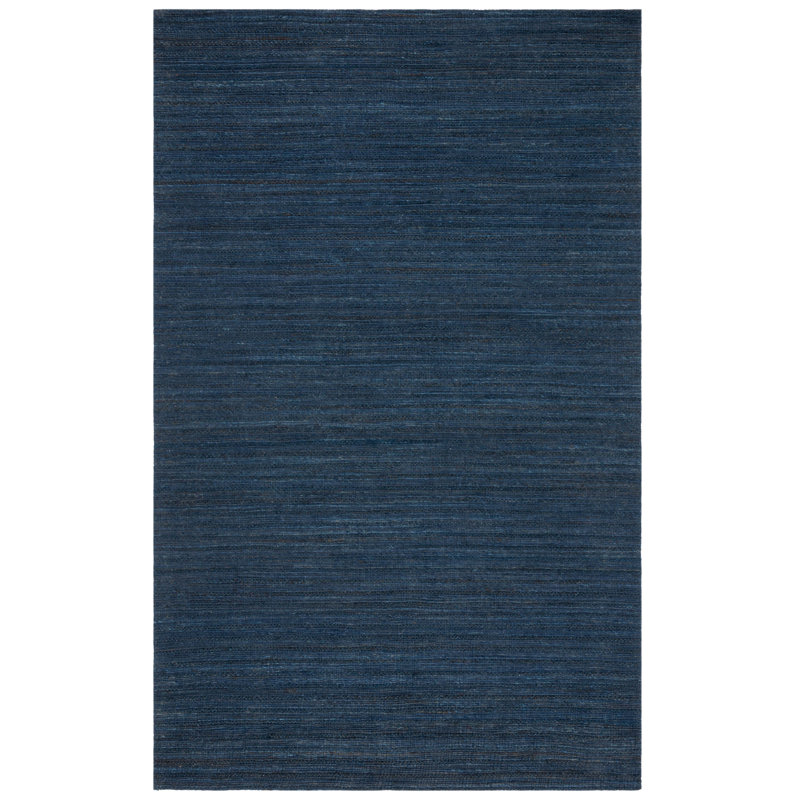 Tapis de couleur unie en chanvre / coton tissé à la main Surig, Rectangle 2 po x 3 po