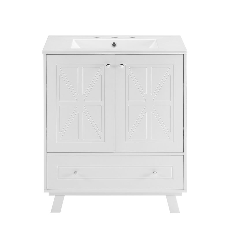 Buffet de salle de bain, Blanc