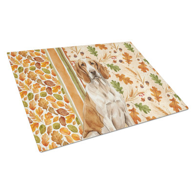 Bracco Italiano Heirloom Fall Glass Cutting Board