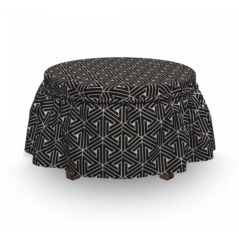 Housse pour repose-pieds abstract triangle shapes