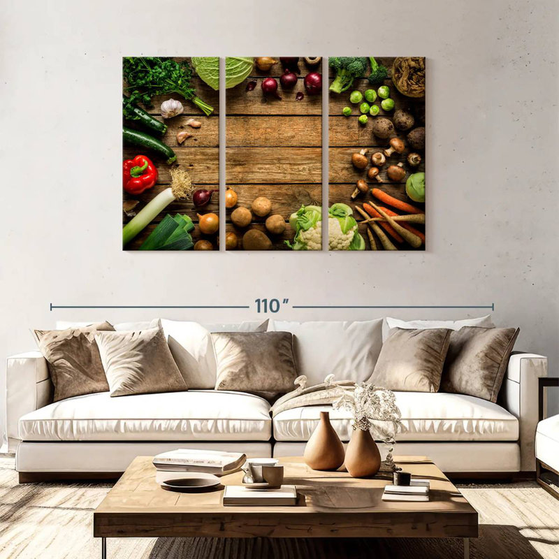 Yarlin Vegetable Feast, 48" H x 74" W