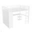 Structure de lit mezzanine avec garde-robe intégrée, lit mezzanine en métal avec bureau et tablettes de rangement-1876218325-1876218326