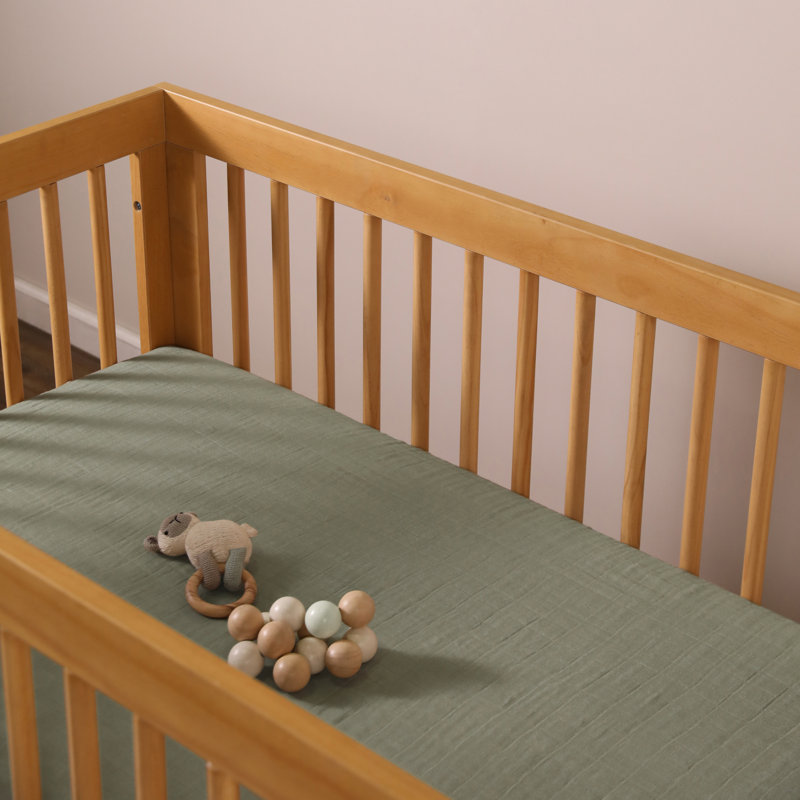 Matcha Muslin Crib Sheet
