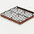 Walnut King Floating Bed Frame with LED Lights, Wave Curve Wood Texture Bed with Heavy Duty Metal Slats - No Box Spring Needed.-2122961907
