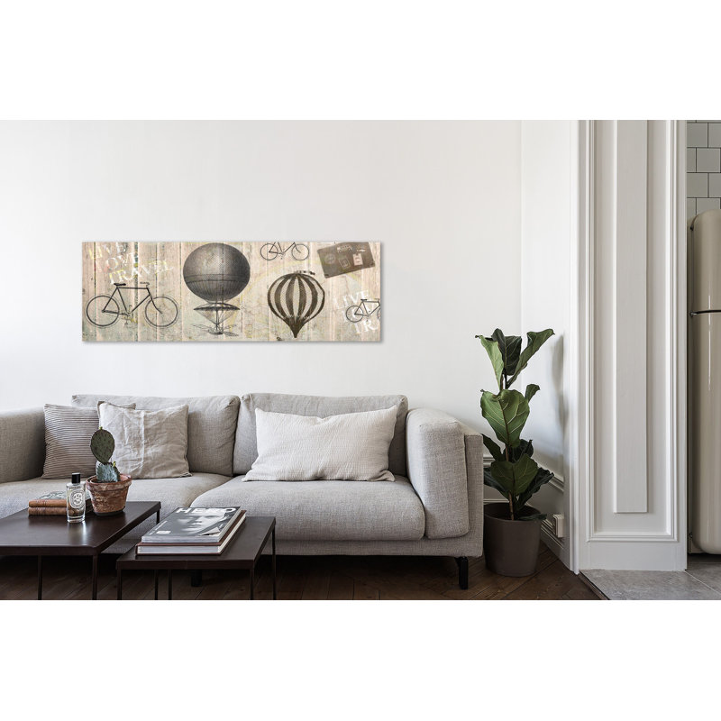 « live love travel » par kimberly allen, impression sur toile tendue, H 16 po x l 48 po x P 1,5 po
