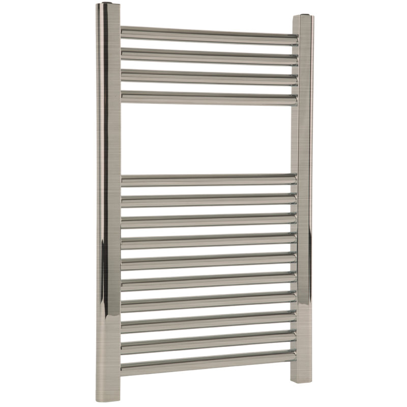 Denby Wall Mount Electric Towel Warmer, Brushed Nickel, 27" H x 23.625" W x 5.19" D
