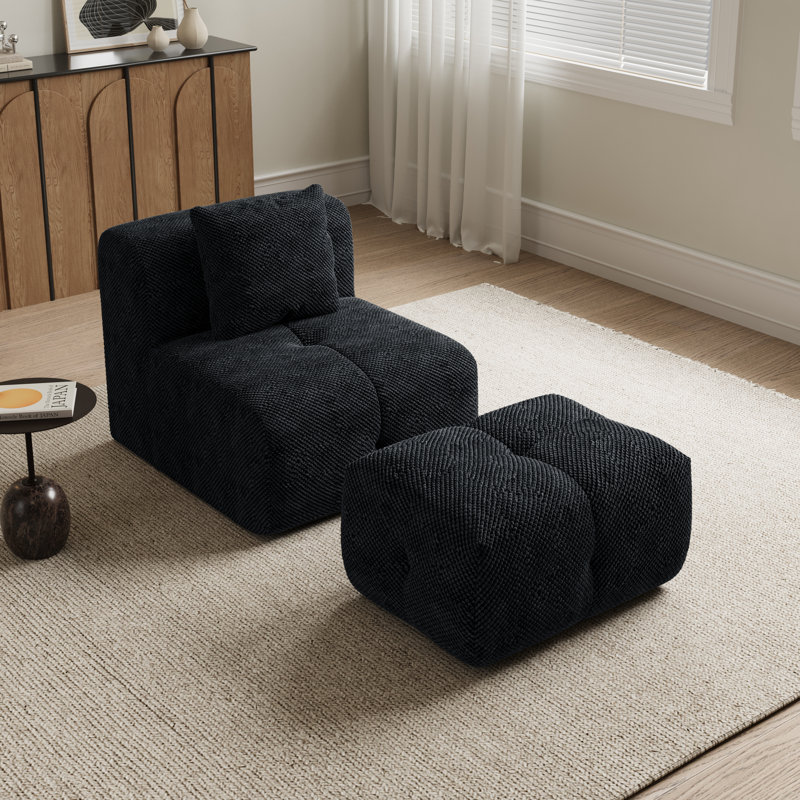 Fauteuil inclinable simple en mousse entièrement compressée, Gris anthracite