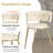 Modern Round Tempered Glass Pedestal Dining Set with Weaven Velvet Dininig Chair-1055531124-1055531113-1055531114
