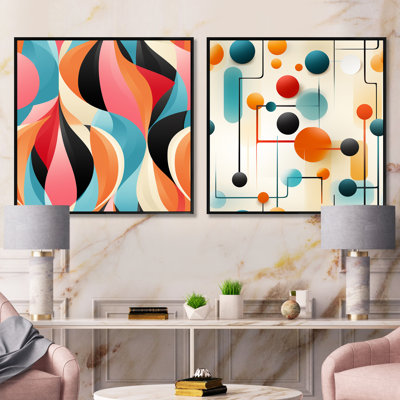 Zachariah - Abstract Square Collage Set Of 2