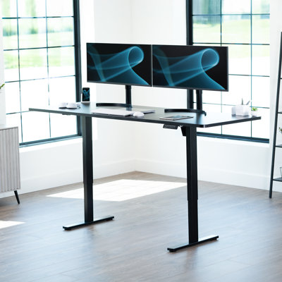Vivo Electric Stand Up Desk Workstation