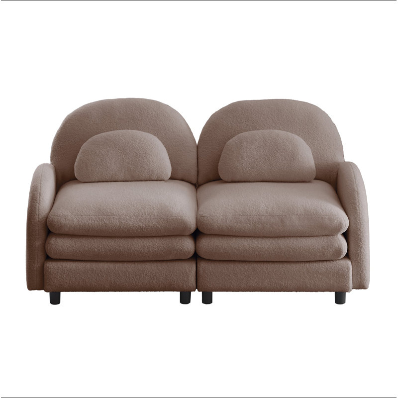 Canapé-lit Teddy, L 68,5 po, Ourson brun