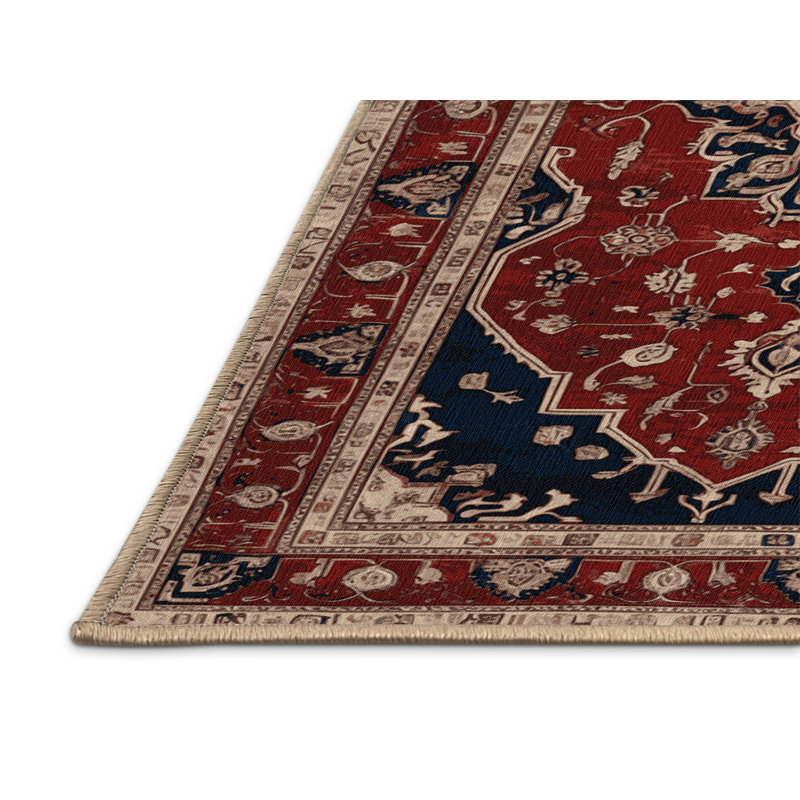 Tapis brun lavable à la machine, Rectangle 6 pi x 9 pi