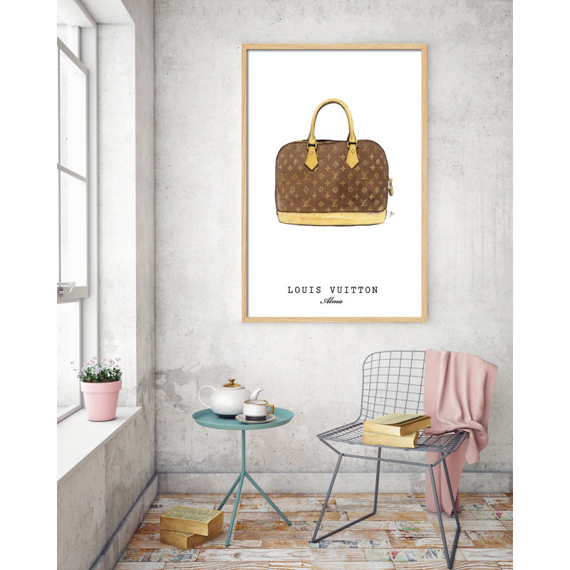 Objects Vuitton Bag by Juan Carlos Arbex - Single Picture Frame Painting, 90cm H x 60cm W x 3cm D