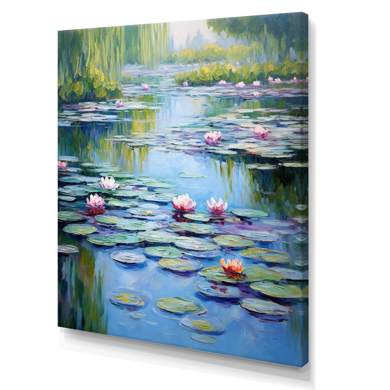 «Lake Serenity Blossoming», reproduction sur toile, H 40 po x l 30 po, Toile tendue