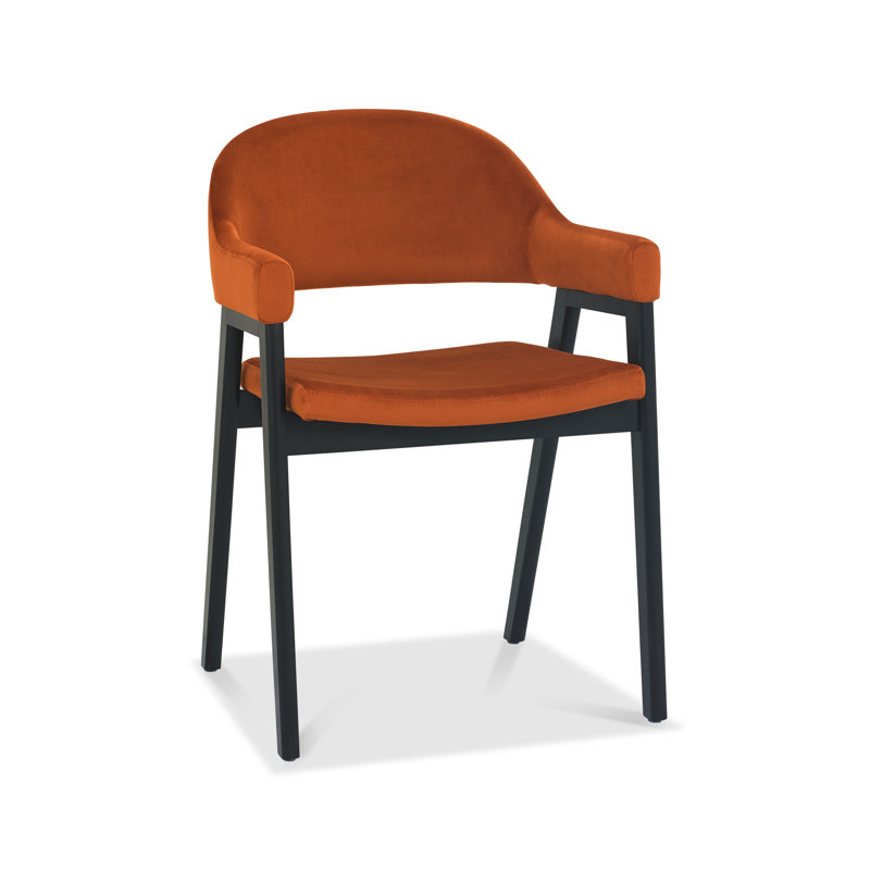 Camden Upholstered Back Armchair, Rust