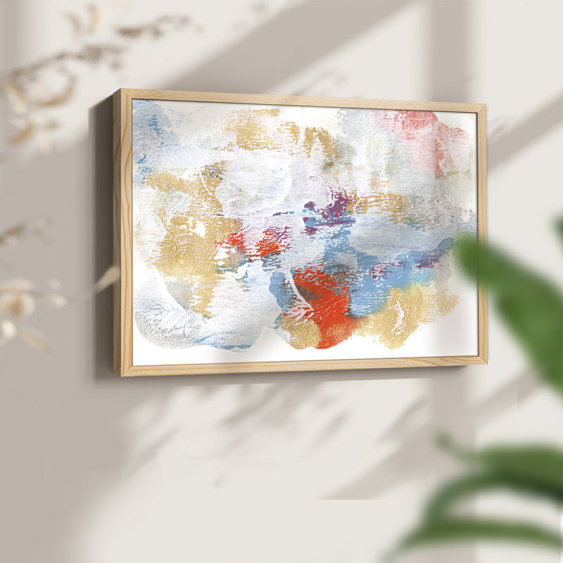 Whitewash Sunset II -Framed Print - Restickable, 8" H x 10" W, Natural