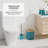 Complete 11 Piece Bathroom Accessory Set with Bamboo Accents, Trash Can, Toilet Brush & 5 Shower Caddies Included-124010469