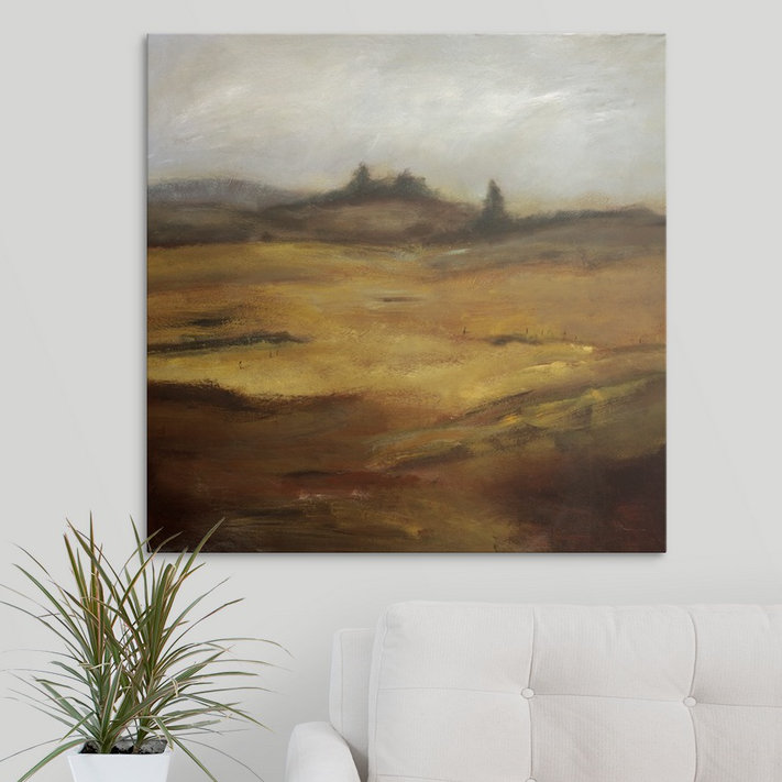 « plus calme que quoi » en peignant des impressions Bradford Brenner, H 16 po x l 16 po x P 1,5 po, Toile