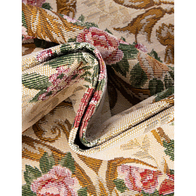 Tapis intérieur / extérieur traditionnel, Rectangle 10 pi x 14 pi 1 po