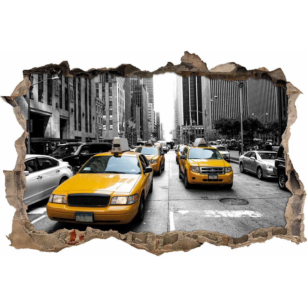 Wandtattoo Gelbes New-York-Taxi