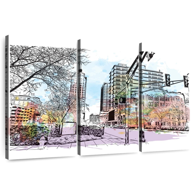 Rorry Fort Wayne Traffic Lights, 32" H x 50" W