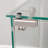 Tempered Glass Display Storage Cabinet - Wine/File Cabinet With Bluetooth LED Strip Light