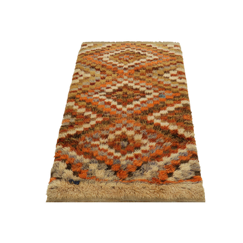 One-of-a-Kind 3'10" x 7'3" Hand Knotted Area Rug