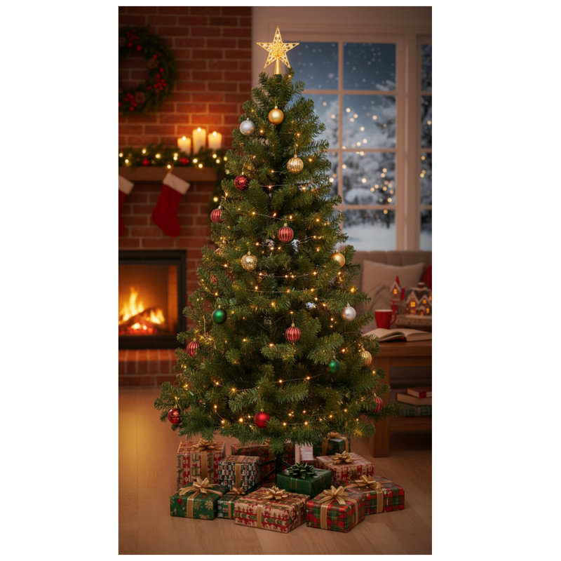 5.91' H Artificial Fir Christmas Tree