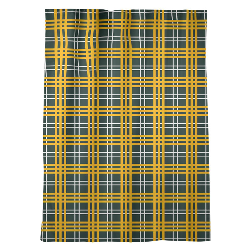 Sheer Curtain Single Panel, Tennessee Football Gold/White