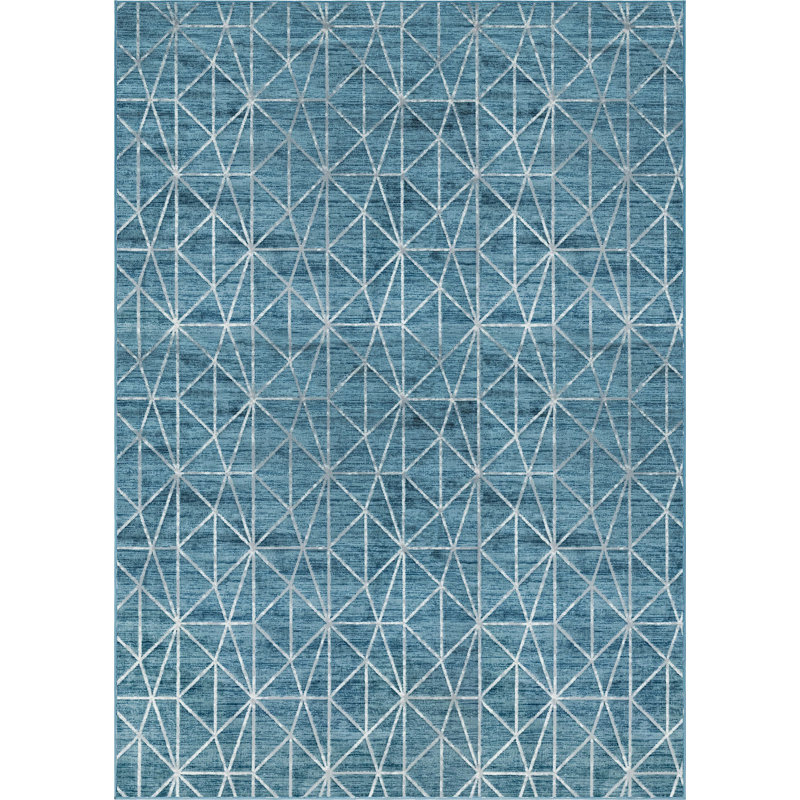 Clidy Abstract Indoor Rug, Rectangle 9'10" x 14'