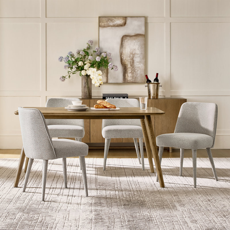 Ensemble de 4 chaises rembourrées Verity, Taupe