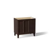 Poplin® 36 In. Vanity with Furniture Legs, 1 Door and 3 Drawers on Right