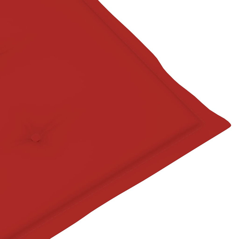 Coussin de siège / dossier d'extérieur, Rouge, H 39,4 po x l 19,7 po x P 1,2 po