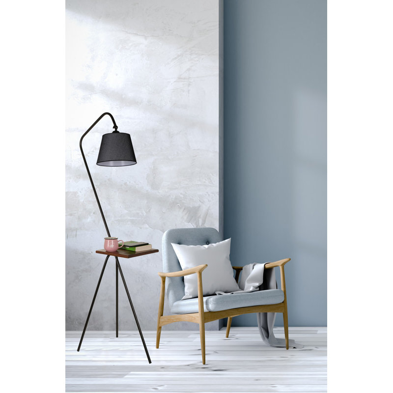 Lampe de table sur pied 65 "Spann, Noir
