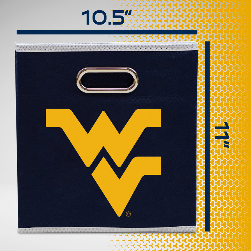 Franklin Sports NCAA Mesh Decorative Bin, WV Mountaineers