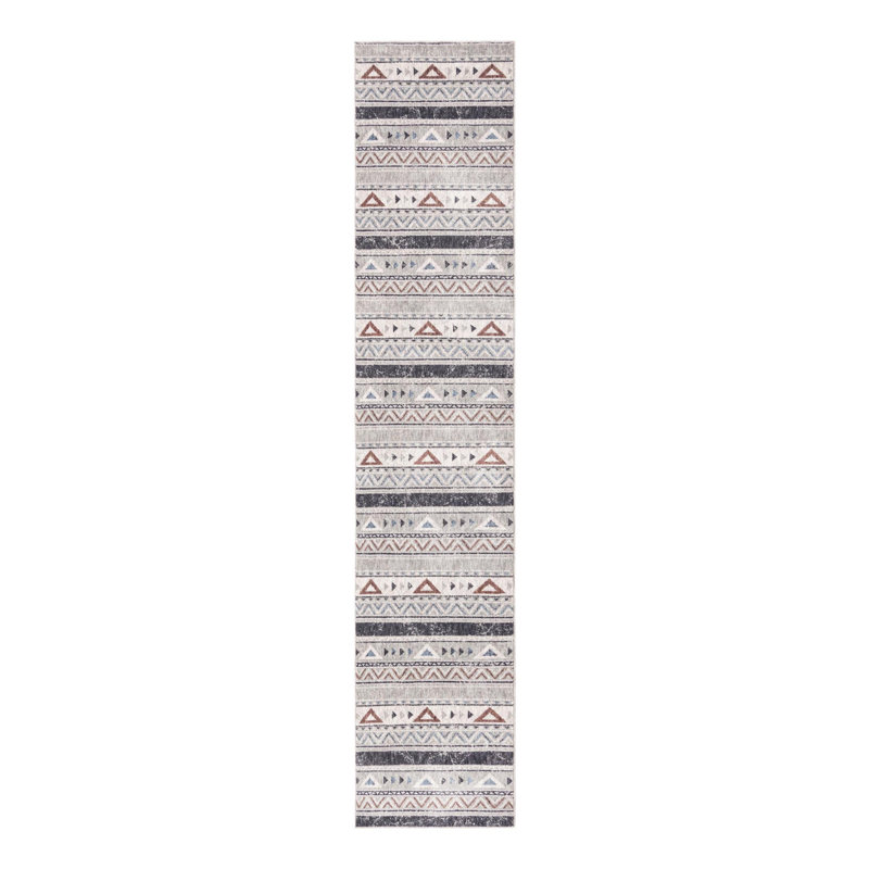 Perlita Geometric Indoor Rug, Runner 2'7" x 12'