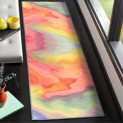 Davey Performance Machine Washable Abstract Rug