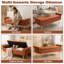 Banc de rangement avec repose-pieds et banc de rangement de 63 po de longueur-518729149