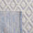 Agramonte Geometric Handwoven Wool Ivory/Blue Area Rug-1119795562