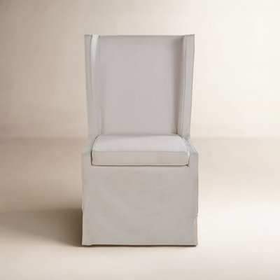 Rooney Upholstered Parsons Chair in Gray
